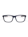 GUCCI EYEWEAR RECTANGULAR FRAME GLASSES - 蓝色