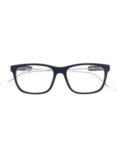 Gucci Eyewear Rectangular Frame Glasses - 蓝色 In 004