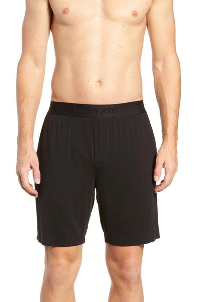 Tommy John Second Skin Sleep Shorts In Black