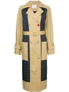 TIBI QUILTED TRENCH COAT