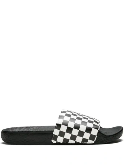 Vans Checkerboard Slide-ons - 黑色 In Checkerboard