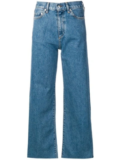 Simon Miller Wide-leg Cropped Jeans In 20011 Blue