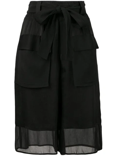 Pinko Sheer Shorts - 黑色 In Black
