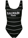 BALMAIN BALMAIN LOGO针织连体衣 - 黑色