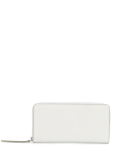 Maison Margiela Zip Around Wallet In White