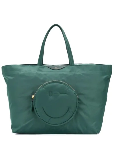 Anya Hindmarch Chubby Wink Large Tote - 绿色 In Green