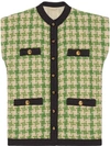 GUCCI HOUNDSTOOTH GILET