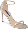 STUART WEITZMAN NUDISTSONG ANKLE STRAP SANDAL,NUDISTSO