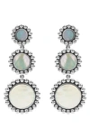 LAGOS MAYA TRIPLE CIRCLE DROP EARRINGS,01-81759-L