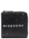 GIVENCHY GIVENCHY STENCIL SQUARE ZIP WALLET