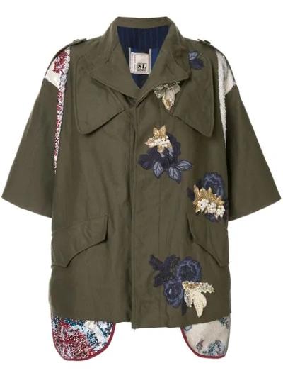Antonio Marras Embroidered Military Jacket - 绿色 In Green