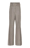 PETER PILOTTO BELTED STRIPED TWEED WIDE-LEG PANTS,739305