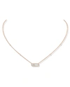 Messika Women's Move Uno 18k Rose Gold & Diamond Pendant Necklace