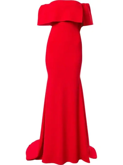 Alex Perry Clemente Gown In Red
