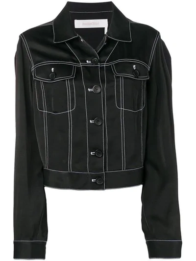 See By Chloé Satin Jacket In Black