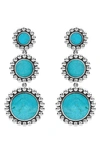 LAGOS MAYA TRIPLE CIRCLE DROP EARRINGS,01-81759-L