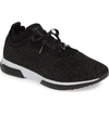Ted Baker Women's Lyara Glitter Knit Low-top Sneakers In Black Textile