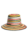 EUGENIA KIM STEVIE RAINBOW STRAW HAT,21024-26219