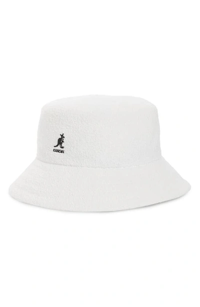 Kangol Bermuda Bucket Hat In White