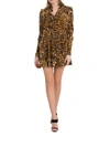 SAINT LAURENT LEOPARD MINI DRESS,10857668