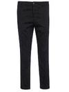 Dondup Cropped Skinny Trousers In Black