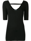 PRADA STRAP DETAIL NECKLINE TOP