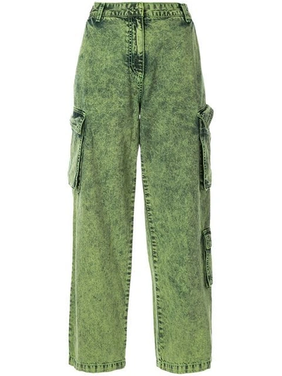 Juunj Jeans Mit Cargotaschen In Green