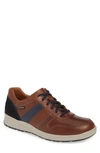 Mephisto Vito Sneaker In Chestnut/ Navy Leather