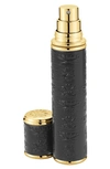 CREED BLACK WITH GOLD TRIM LEATHER ATOMIZER,1501000461