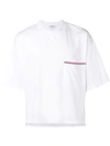 THOM BROWNE OVERSIZED JERSEY POCKET TEE