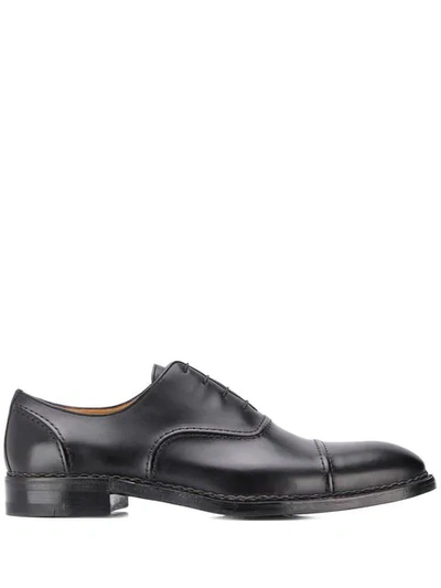 A. Testoni' Classic Oxford Shoes In Black