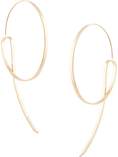 Annie Costello Brown Lasso Earrings - 金色 In Gold
