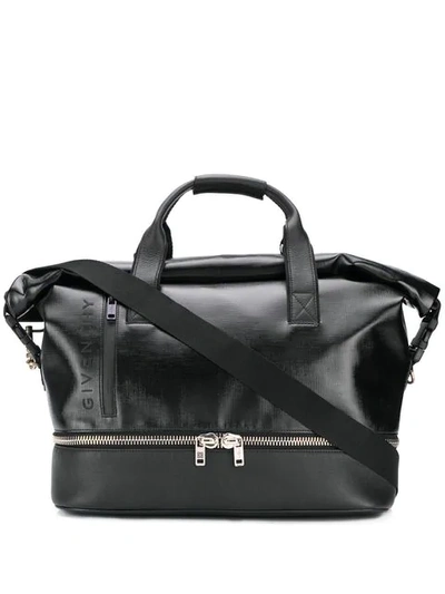 Givenchy Coated Jaw  Bag In Black