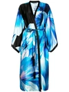 JOSIE NATORI MANTEL MIT PRINT