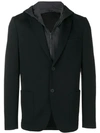 FENDI HOODED LOGO BLAZER