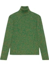 GUCCI CABLE KNIT COTTON LUREX TURTLENECK