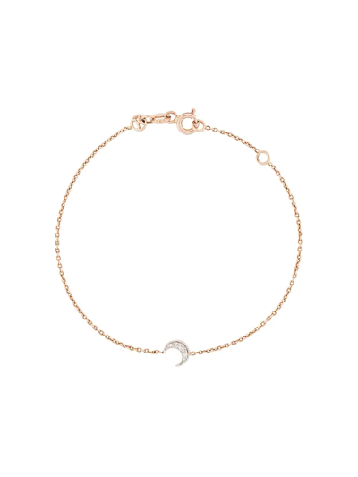 Kismet By Milka 14kt Rose Gold Crescent Moon Diamond Bracelet