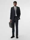 BURBERRY Classic Fit Mohair Linen Silk Tailored Trousers