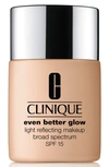 Clinique Even Better & #153 Glow Light Reflecting Makeup Broad Spectrum Spf 15, 1.0 Oz./ 30 ml In 20 Fair