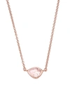 MONICA VINADER MONICA VINADER SIREN MINI NUGGET PENDANT NECKLACE,RP-NK-SIMN-ROS