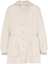 JACQUEMUS OVERSIZED HOODED LINEN BLEND PARKA