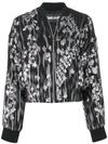 JUST CAVALLI BLACK AND SILVER BOMBER JACKET