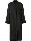 NEHERA CORON PINSTRIPE CANVAS DUSTER COAT