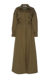 JACQUEMUS Belted Printed Cotton and Linen-Blend Trench Coat,729138