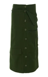 JACQUEMUS DOUBLE-LAYER BUTTON-FRONT CARGO SKIRT,729161