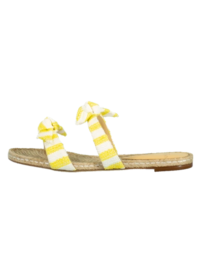 Alexandre Birman Clarita Braid Flat Sandal In Sunflower
