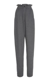 ISABEL MARANT DURNER HIGH-WAISTED WOOL PANTS,740192