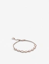 Monica Vinader Siren Mini Nugget Cluster 18ct Rose-gold Vermeil And Rose Quartz Bracelet In Rose Gold