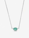 Monica Vinader Siren Sterling Silver And Amazonite Neckalce