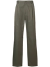 LANVIN WIDE LEG PLEATED TROUSERS